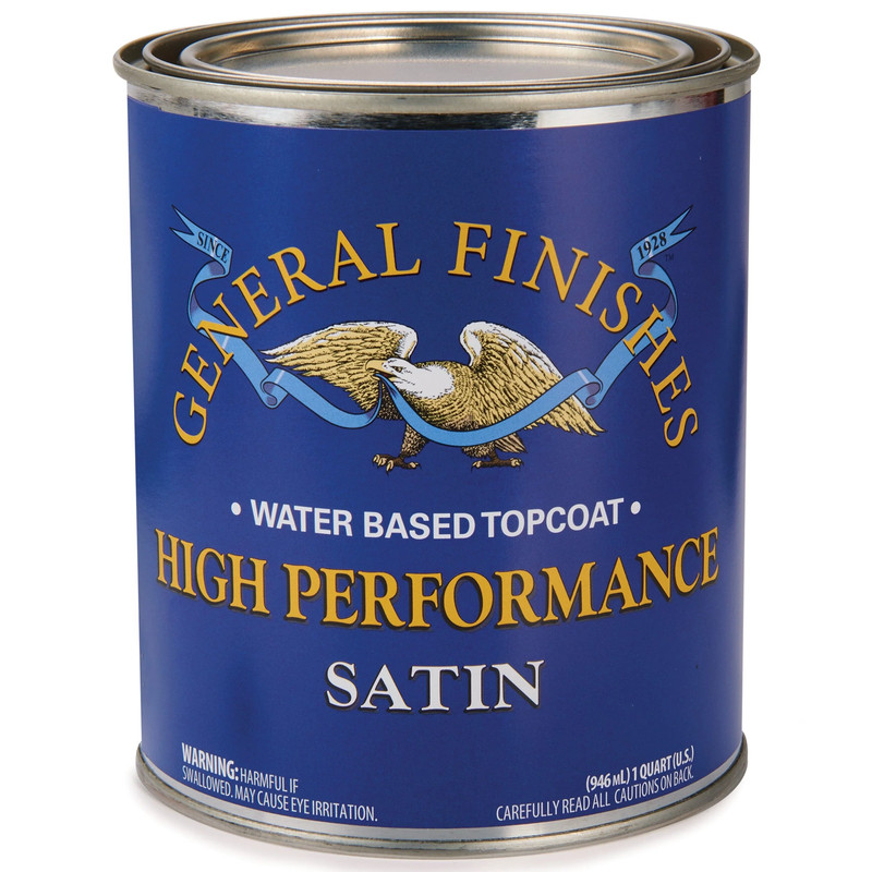 High Performance Varnish Water Based Varnish - Sheen:Satin - Size:1 Quart